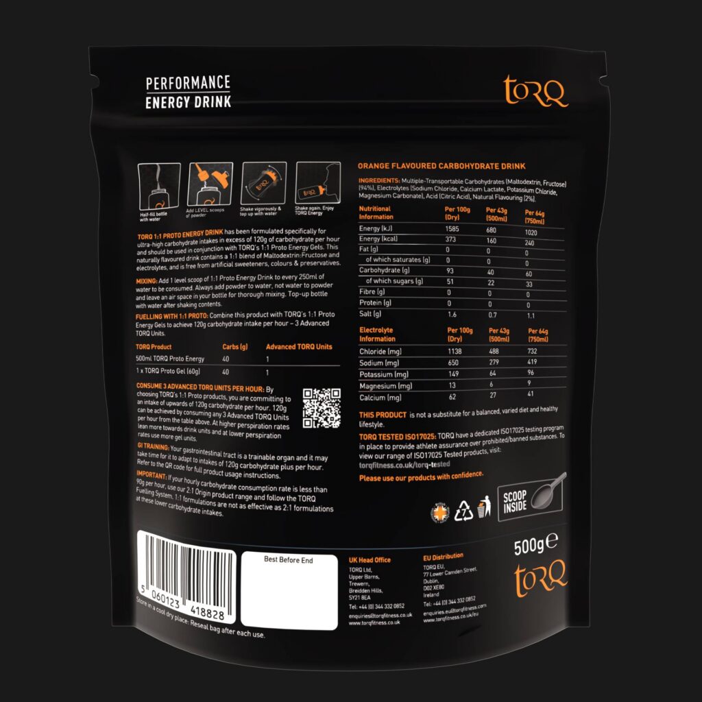 Torq Proto 1:1 Energy Drink 500g
